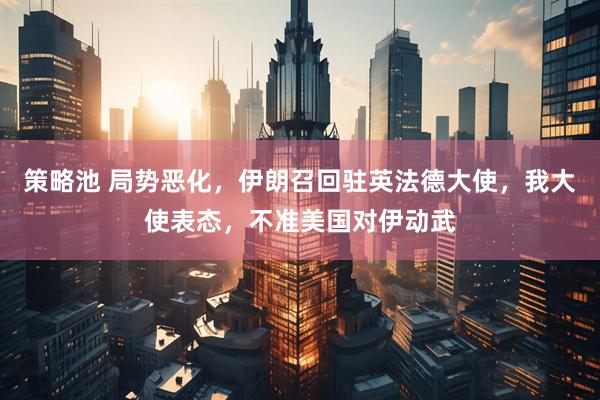 策略池 局势恶化，伊朗召回驻英法德大使，我大使表态，不准美国对伊动武